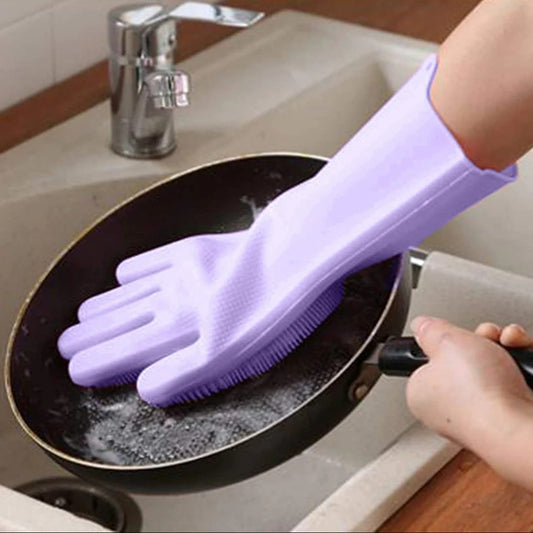 Magic Silicone Dish Washing Gloves